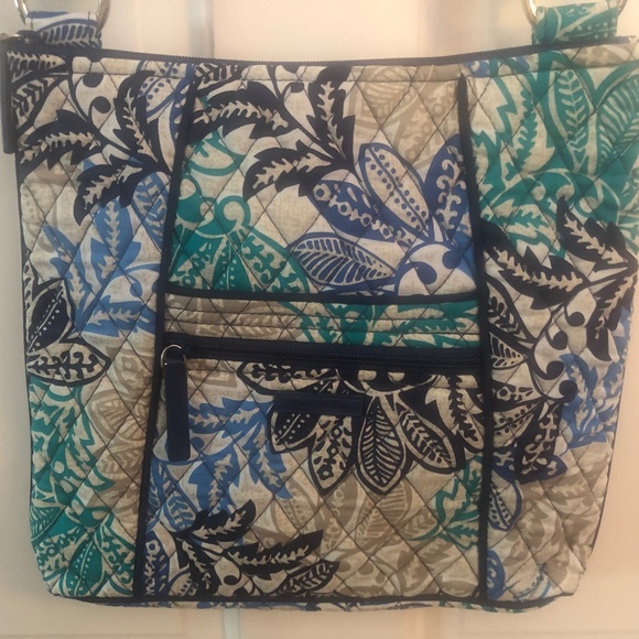 Vera Bradley Handbags - Vera Bradley Blue Santiago hipster crossbody bag